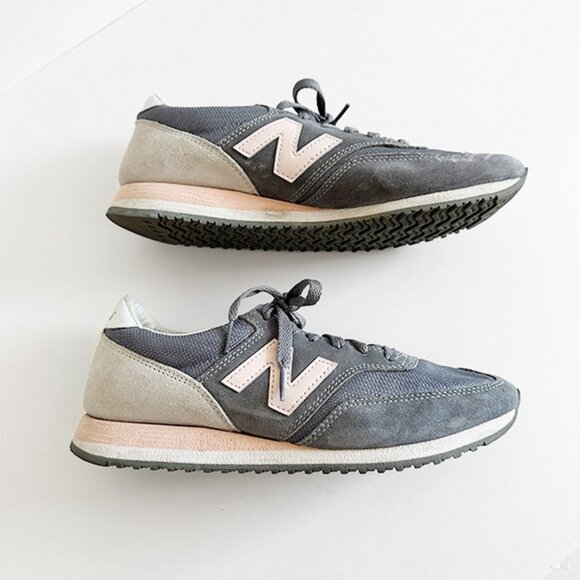 New Balance - Grey & Pink 620 Sneakers - Picture 5 of 7